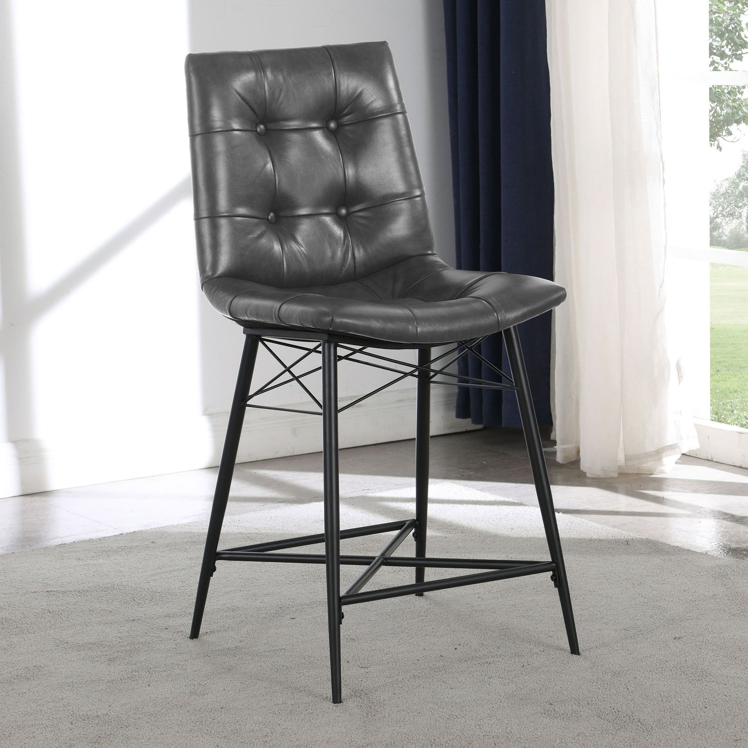 Counter Height Stools &amp; Padded Seat (Set of 2)