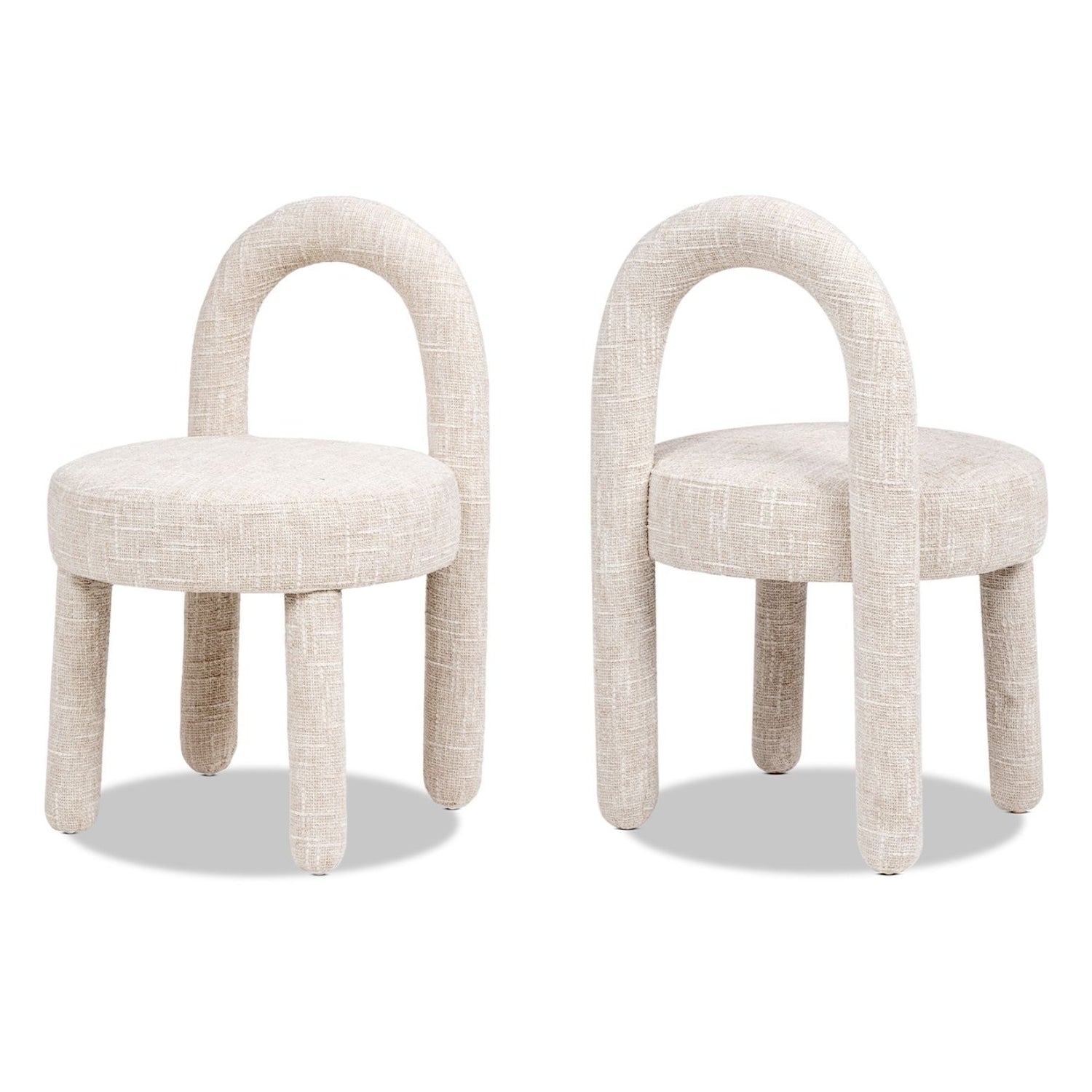 Penny - Round Arched Fully Upholstered Dining Side Chair (Set of 2)