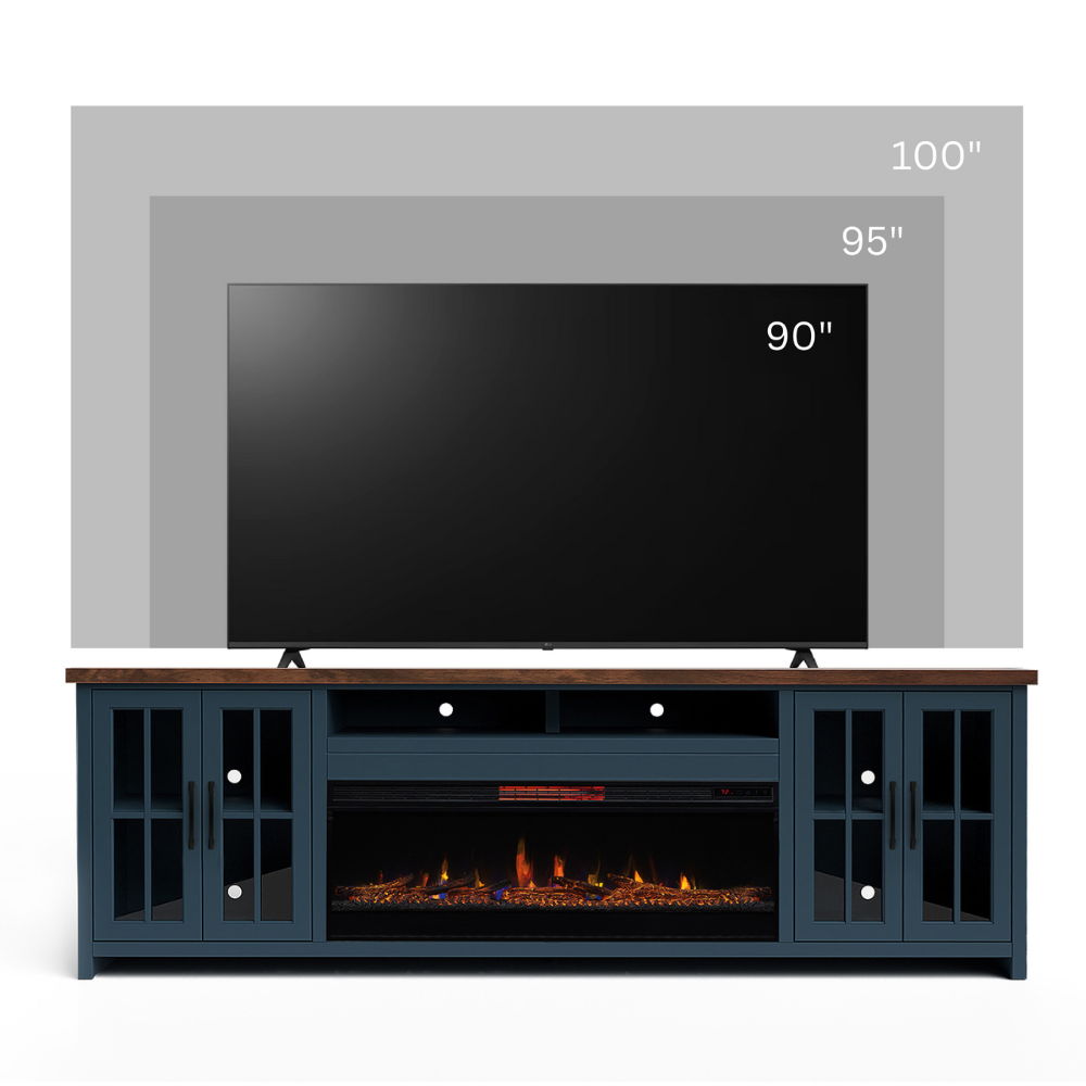 Nantucket - 74&quot; Fireplace TV Stand Console