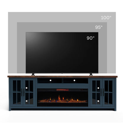 Nantucket - 74&quot; Fireplace TV Stand Console