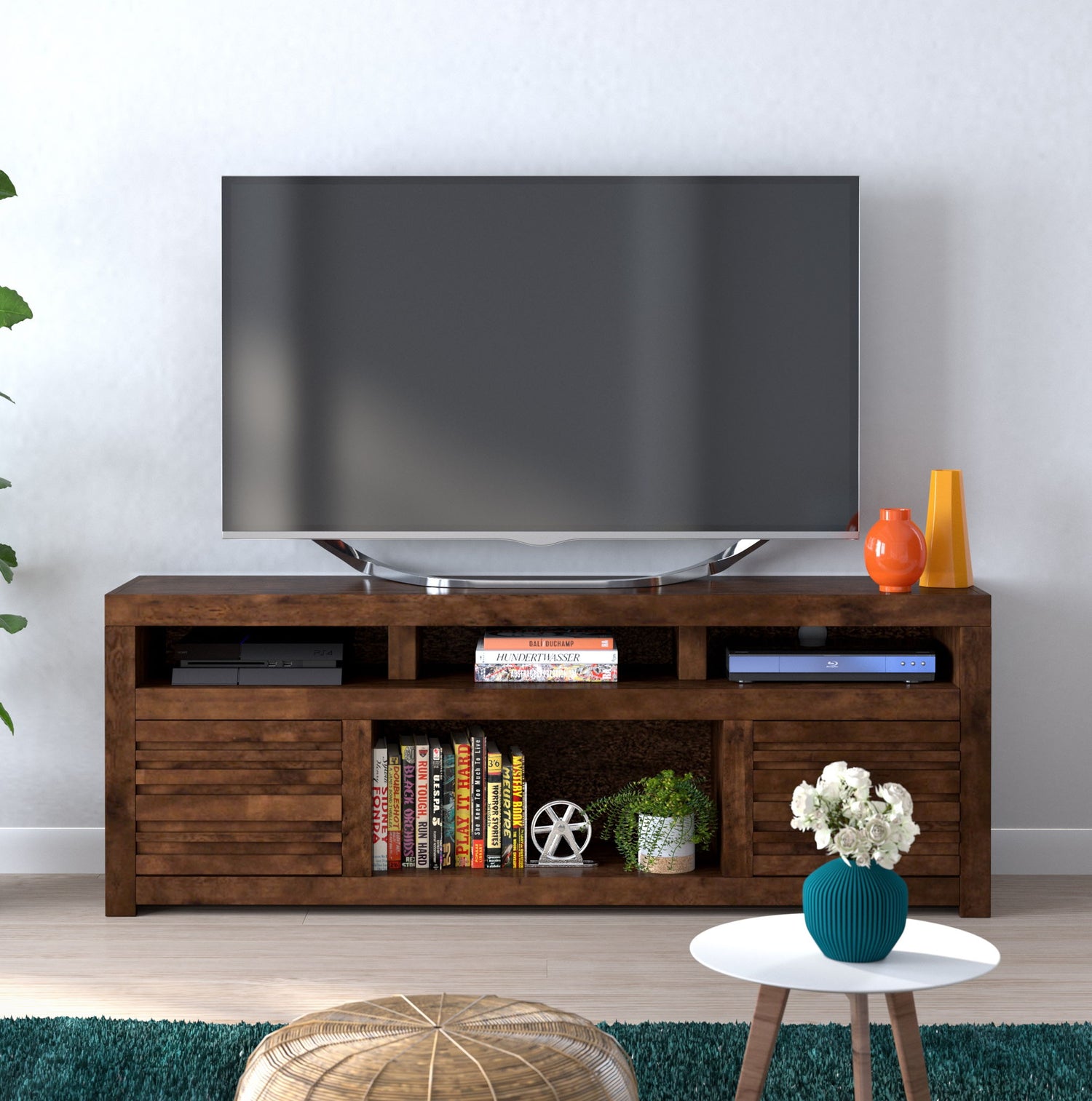 Sausalito - Console TV Stand For TVs Up To 85&quot; - Whiskey