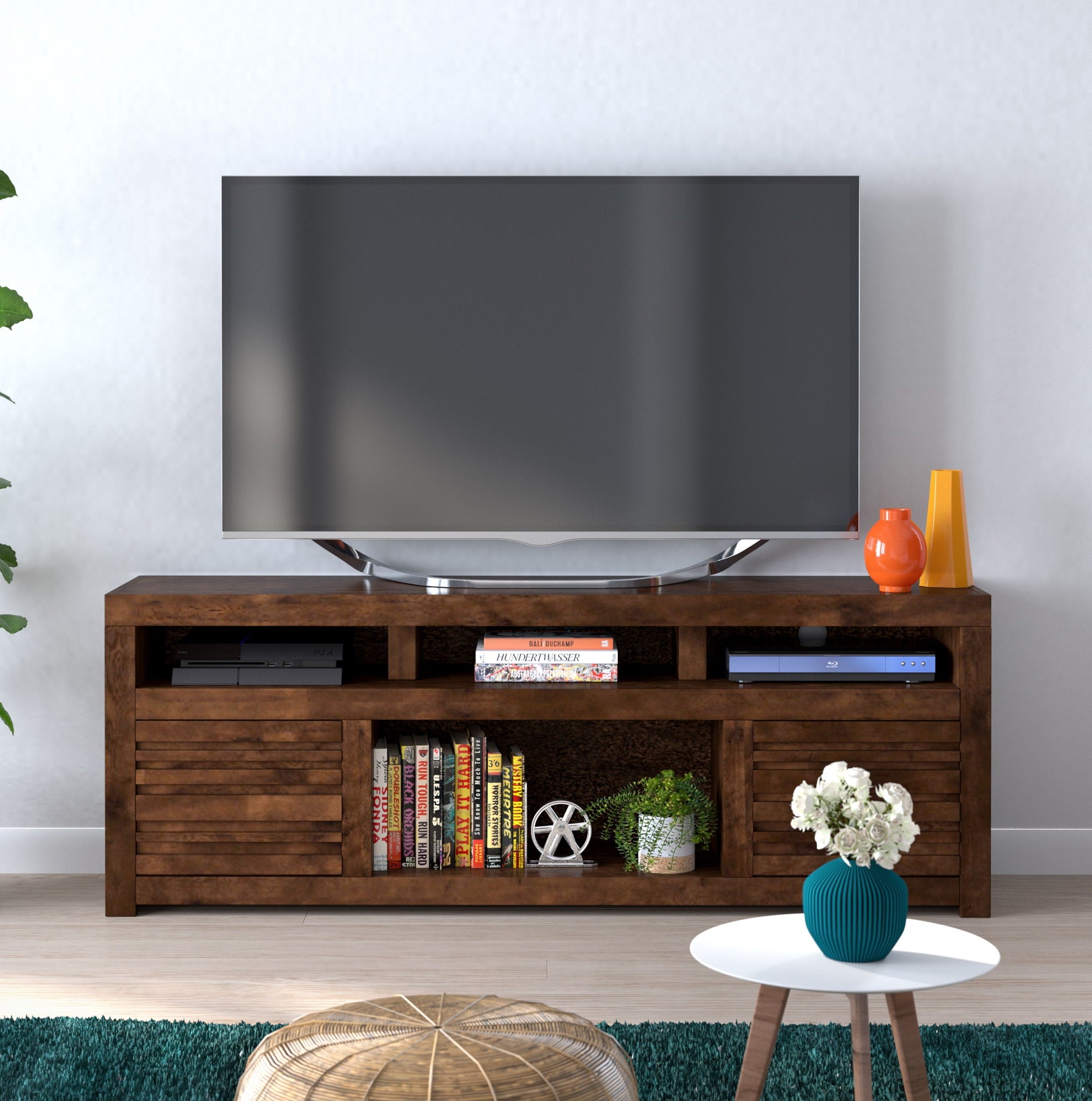 Sausalito - Console TV Stand For TVs Up To 85&quot; - Whiskey