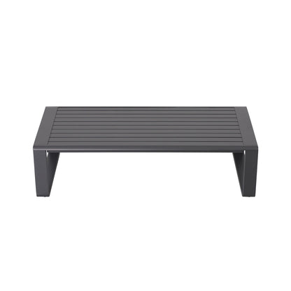 Double Sofa With Rectangular Coffee Table, Cushions Tino Tino - Light Gray