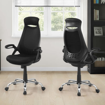 Office Chair, Adjustable Height, Swivel, Ergonomic, Armrests, Contemporary &amp; Modern