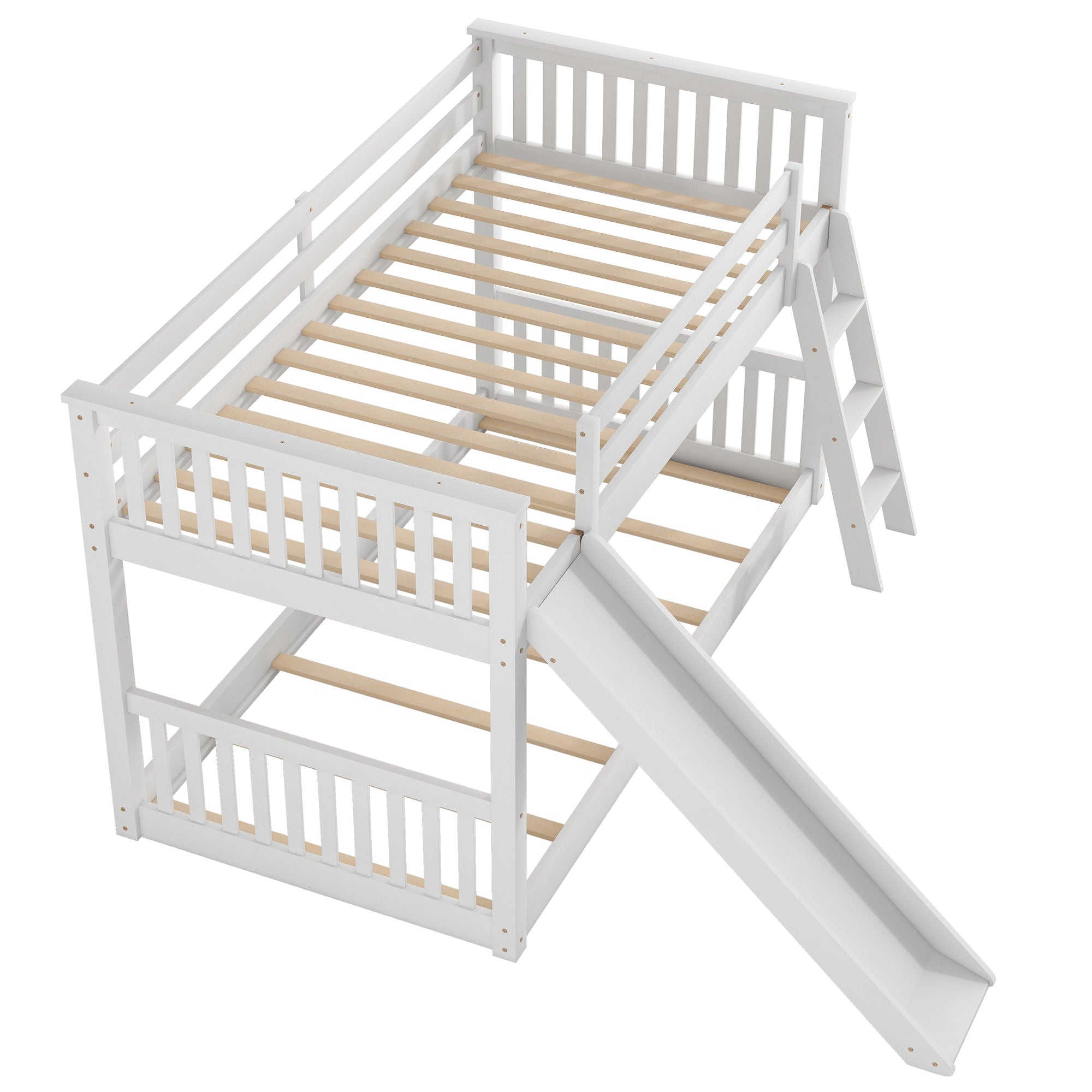 Bunk Bed &amp; Convertible Slide And Ladder