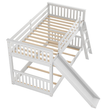 Bunk Bed &amp; Convertible Slide And Ladder