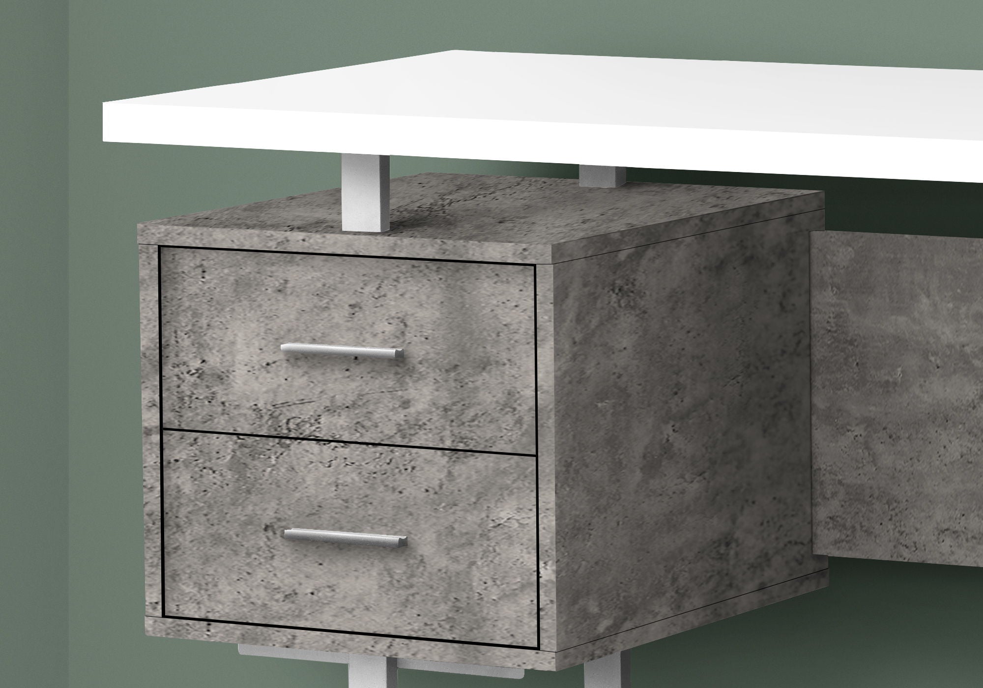 Computer Desk For Home Office, Laptop, Left, Right Set - Up, Storage Drawers, Contemporary &amp; Modern