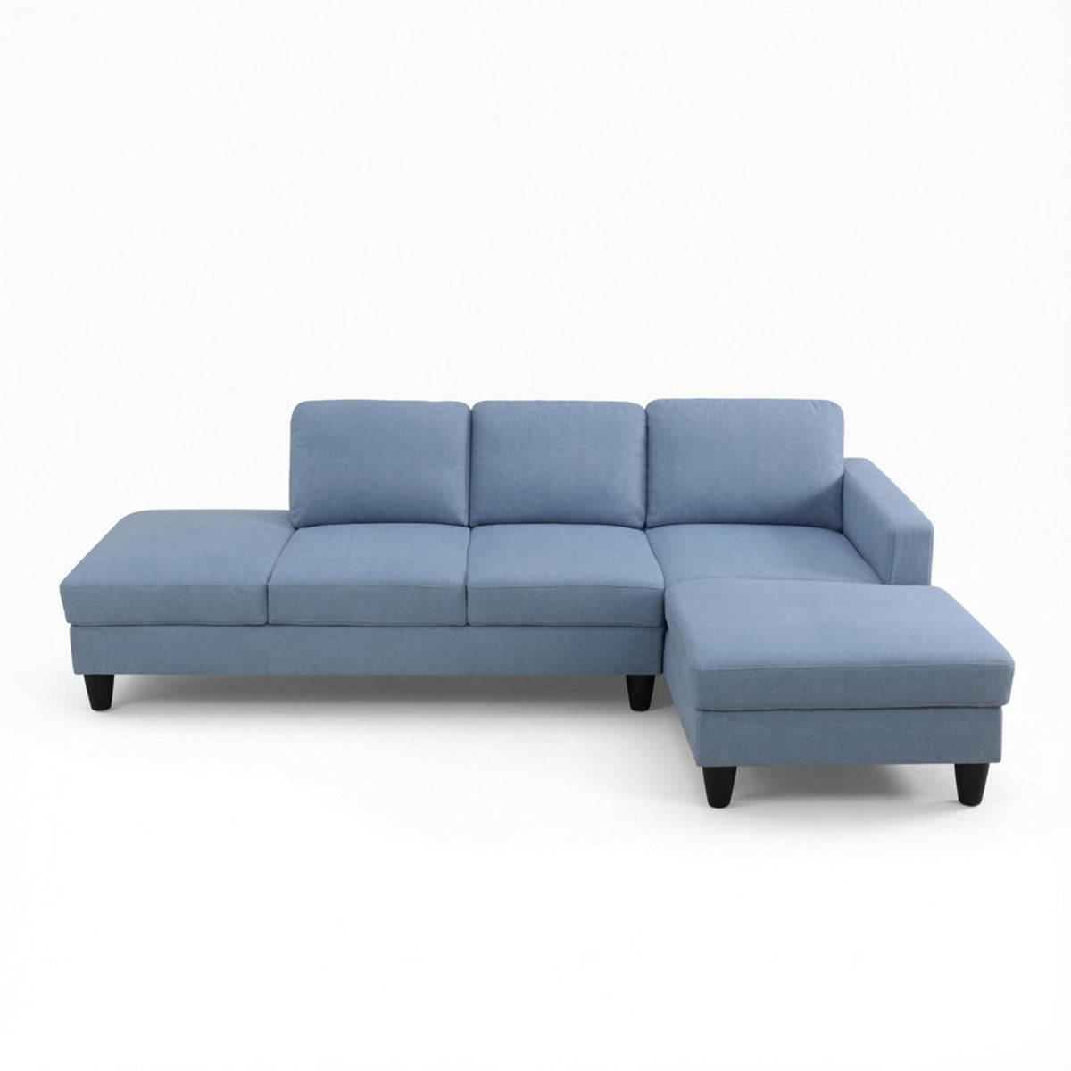 L - Shaped Sectional Sofa With Chaise &amp; Ottoman