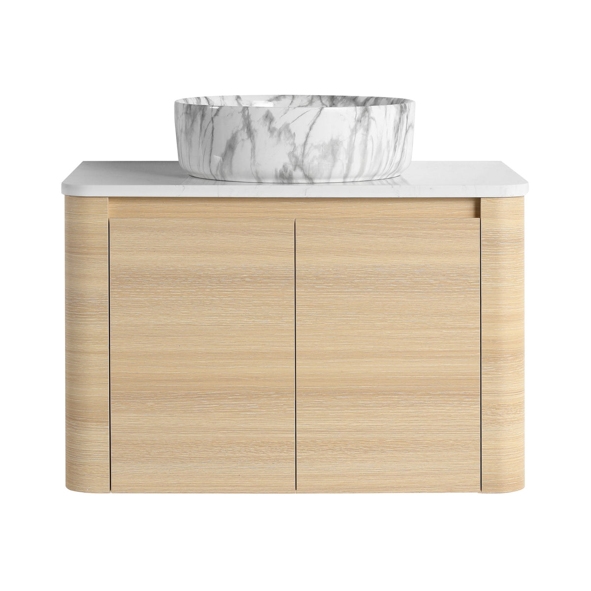 Mounted Bathroom Vanity &amp; Art Sink &amp; 2 Soft Close Doors