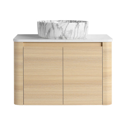 Mounted Bathroom Vanity &amp; Art Sink &amp; 2 Soft Close Doors