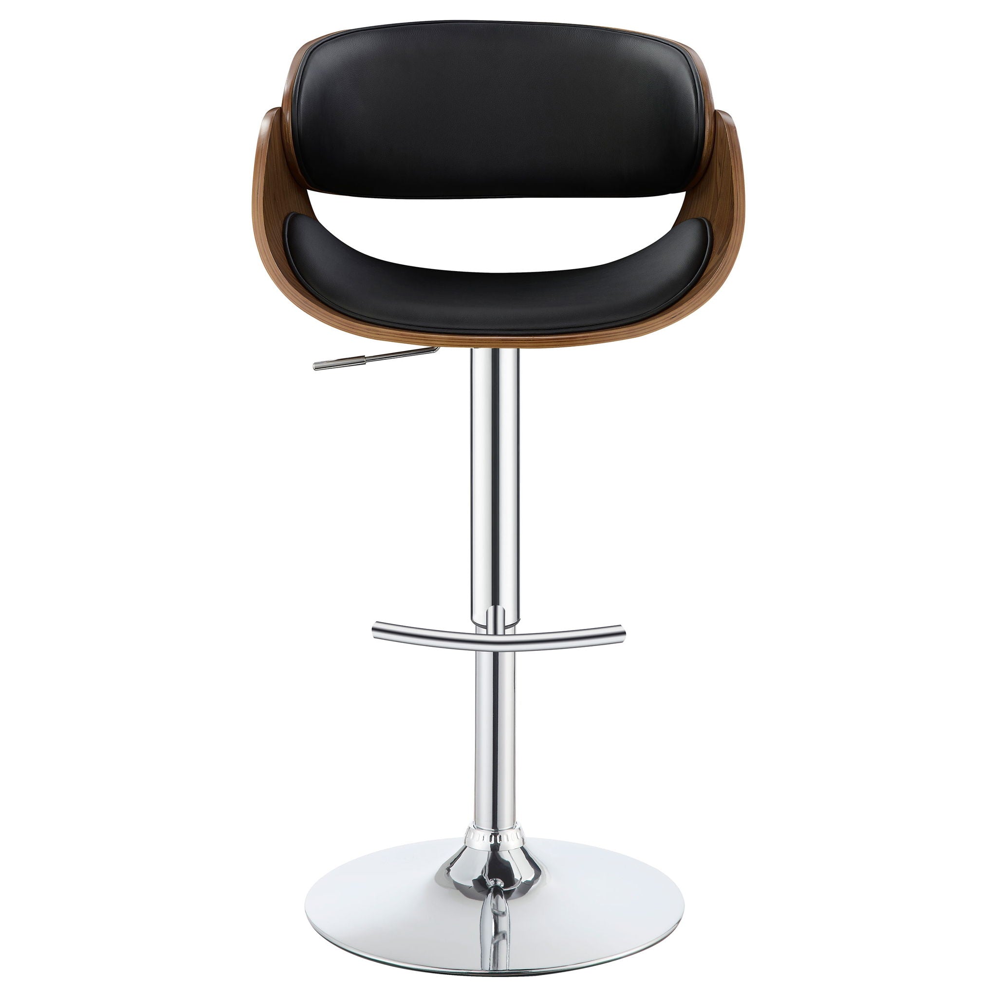 Ergonomic Adjustable Bar Stool - Black
