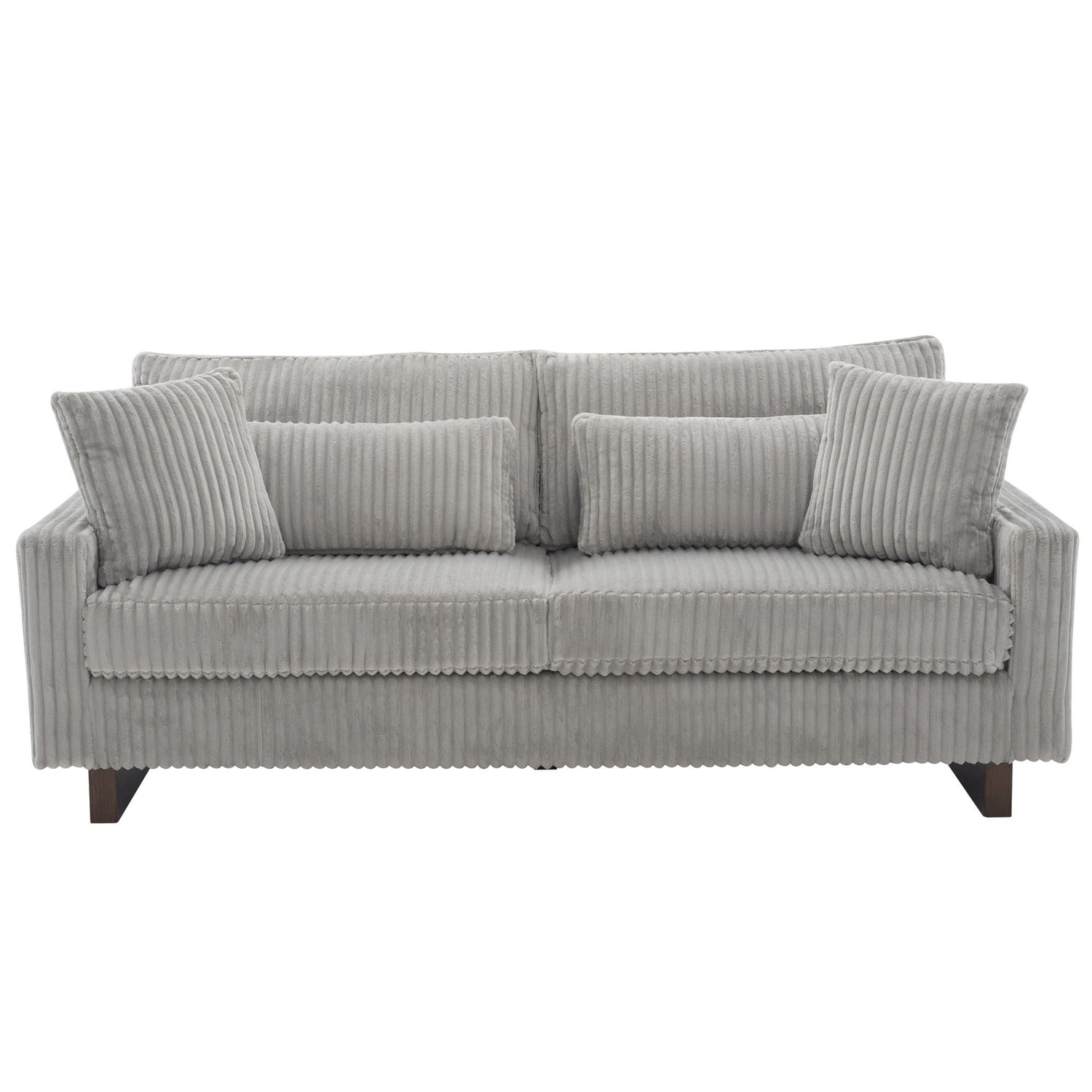 Modern Loveseat Sofa With 4 Pillows