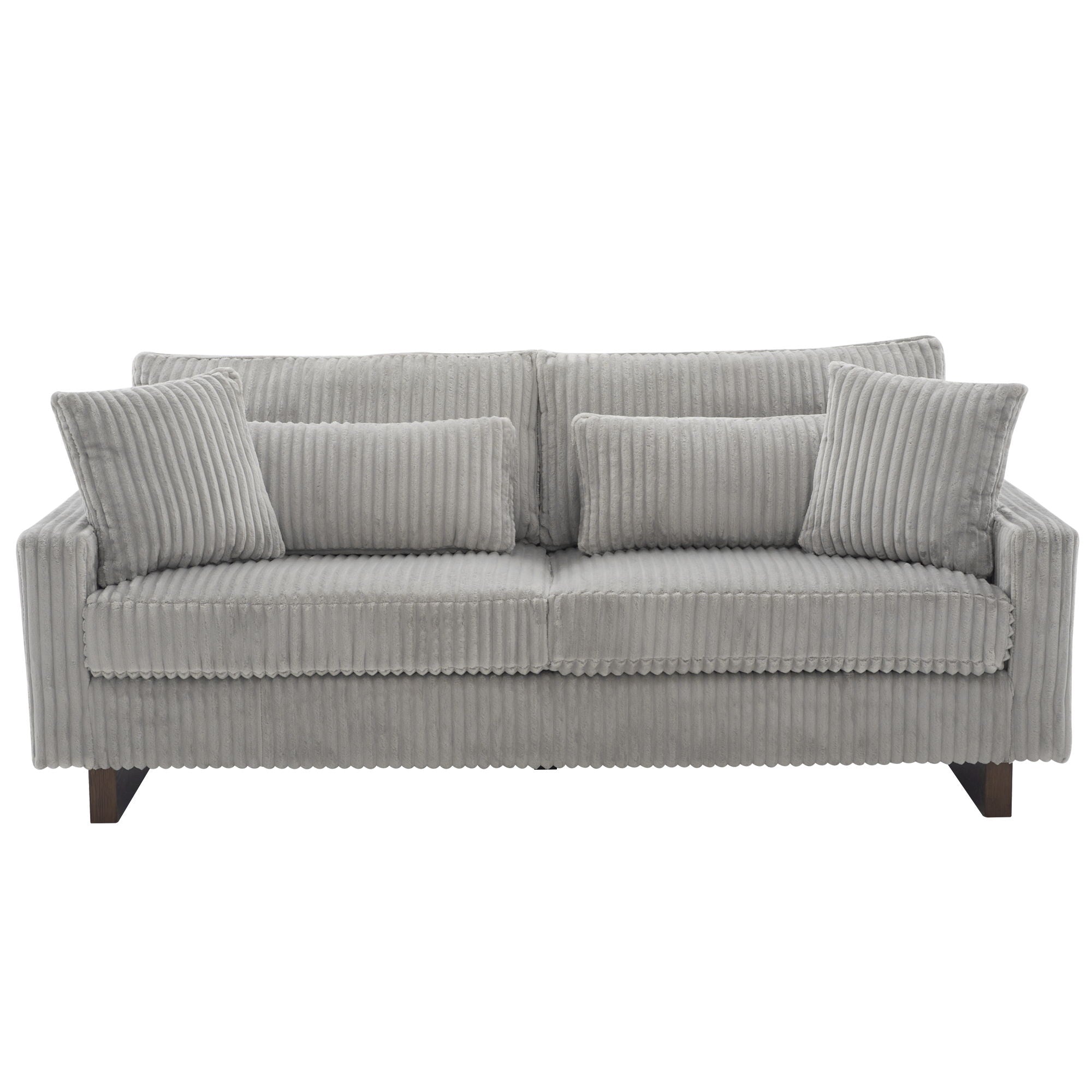 Modern Loveseat Sofa With 4 Pillows