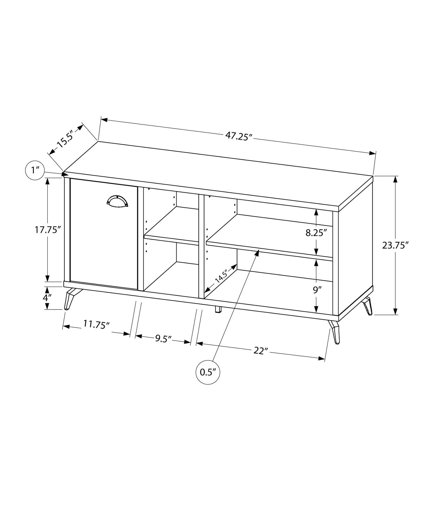 TV Stand, Console, Media Entertainment Center, Storage Cabinet, Contemporary &amp; Modern