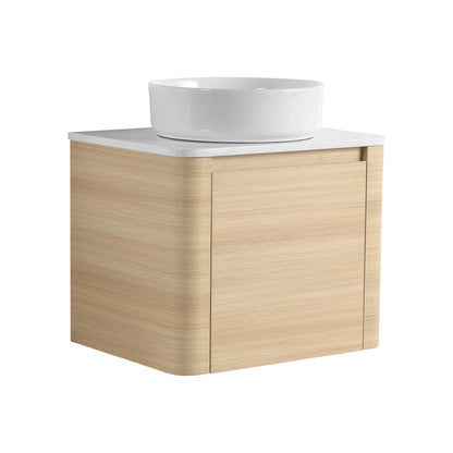 Mounted Bathroom Vanity With Art Sink &amp; 2 Soft Close Doors
