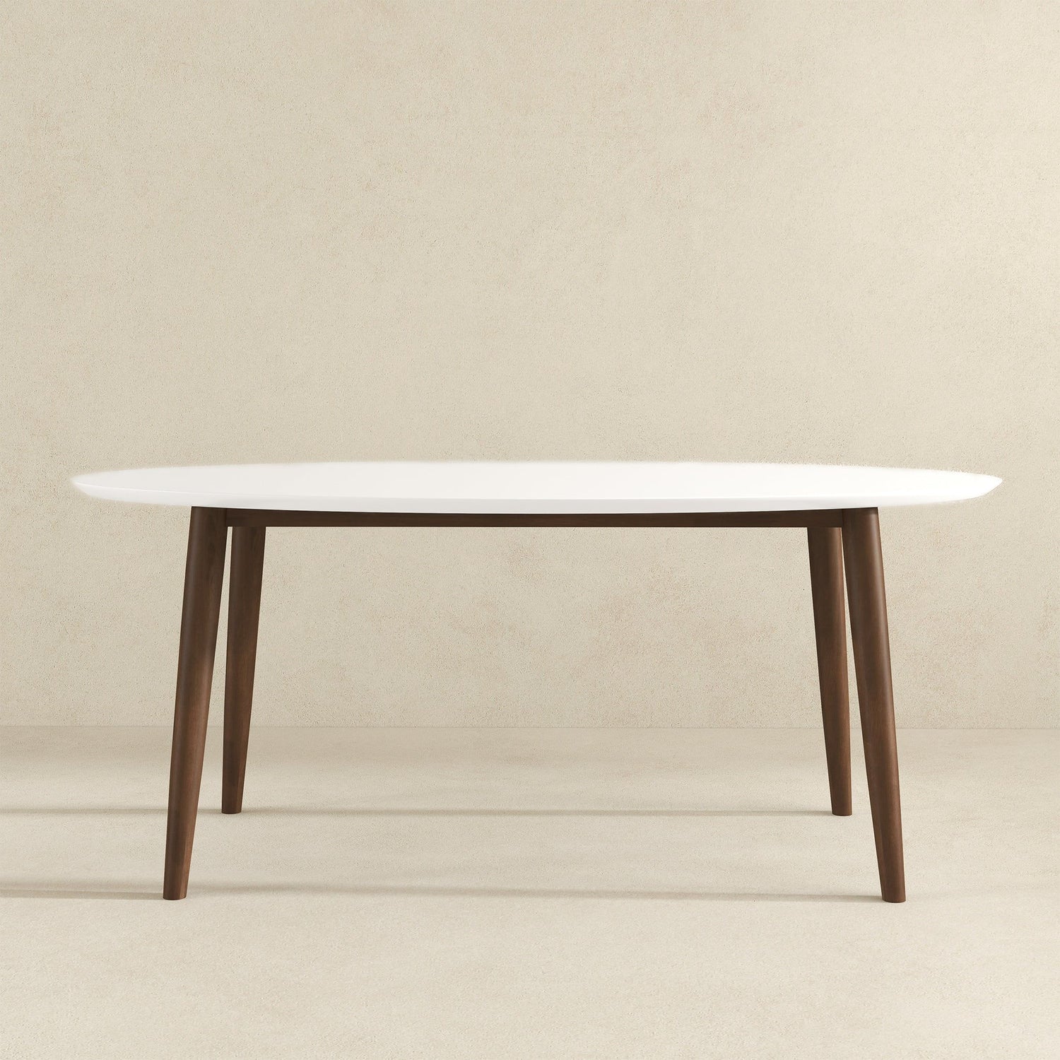 Ada - Oval Dining Table And 4 Side Chairs - White