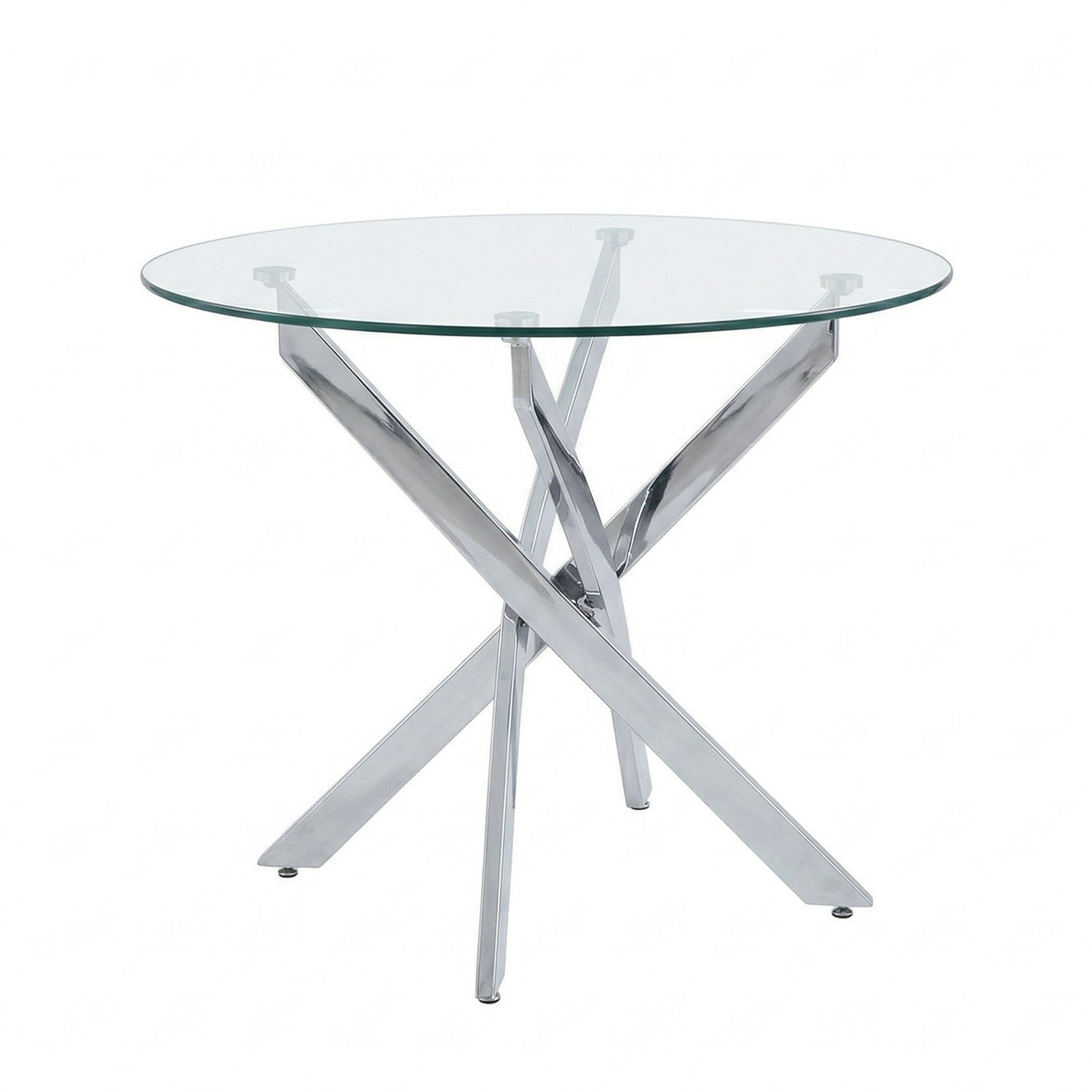 Round Dining, Kitchen Table For Dining Room - Chrome