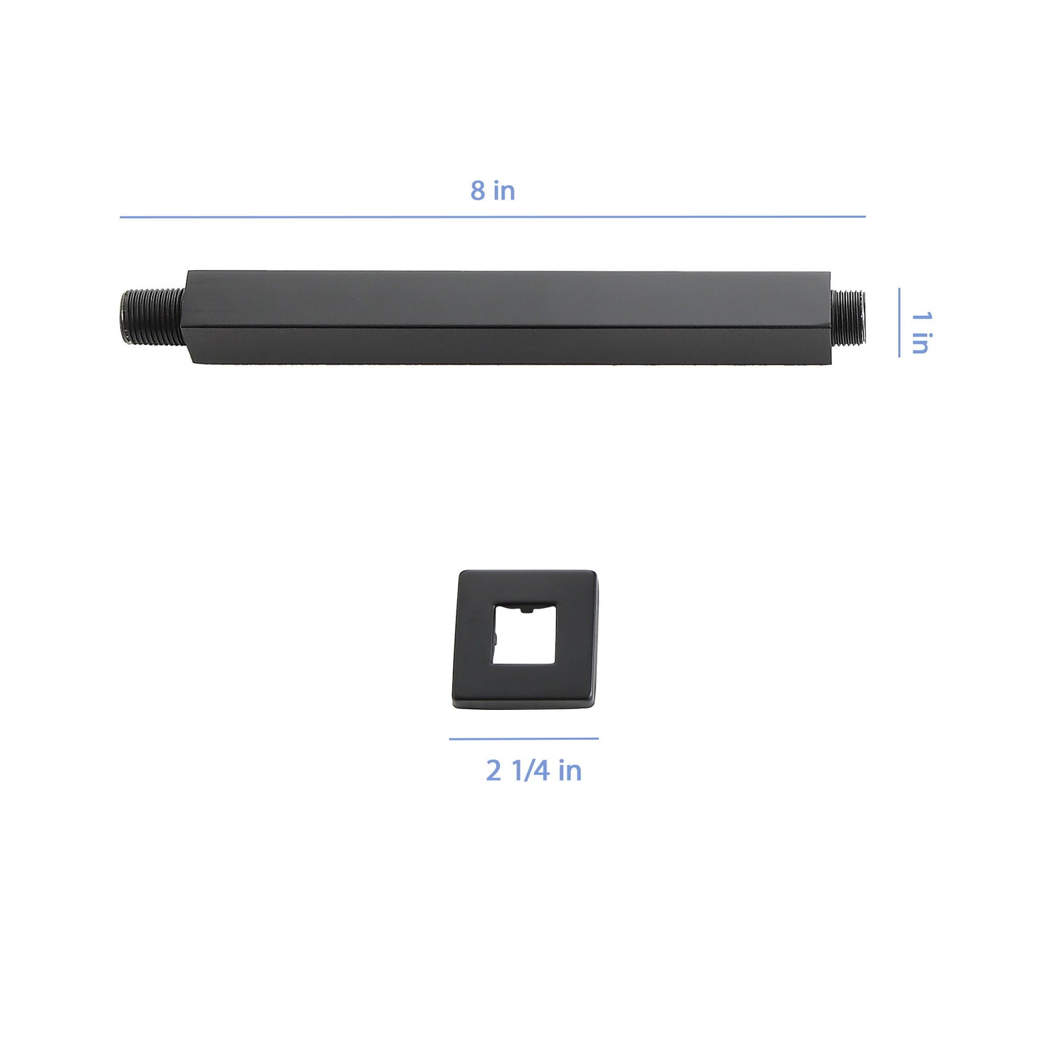 Premium 8&quot; Ceiling Mounted Shower Arm With Flange
