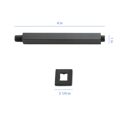 Premium 8&quot; Ceiling Mounted Shower Arm With Flange