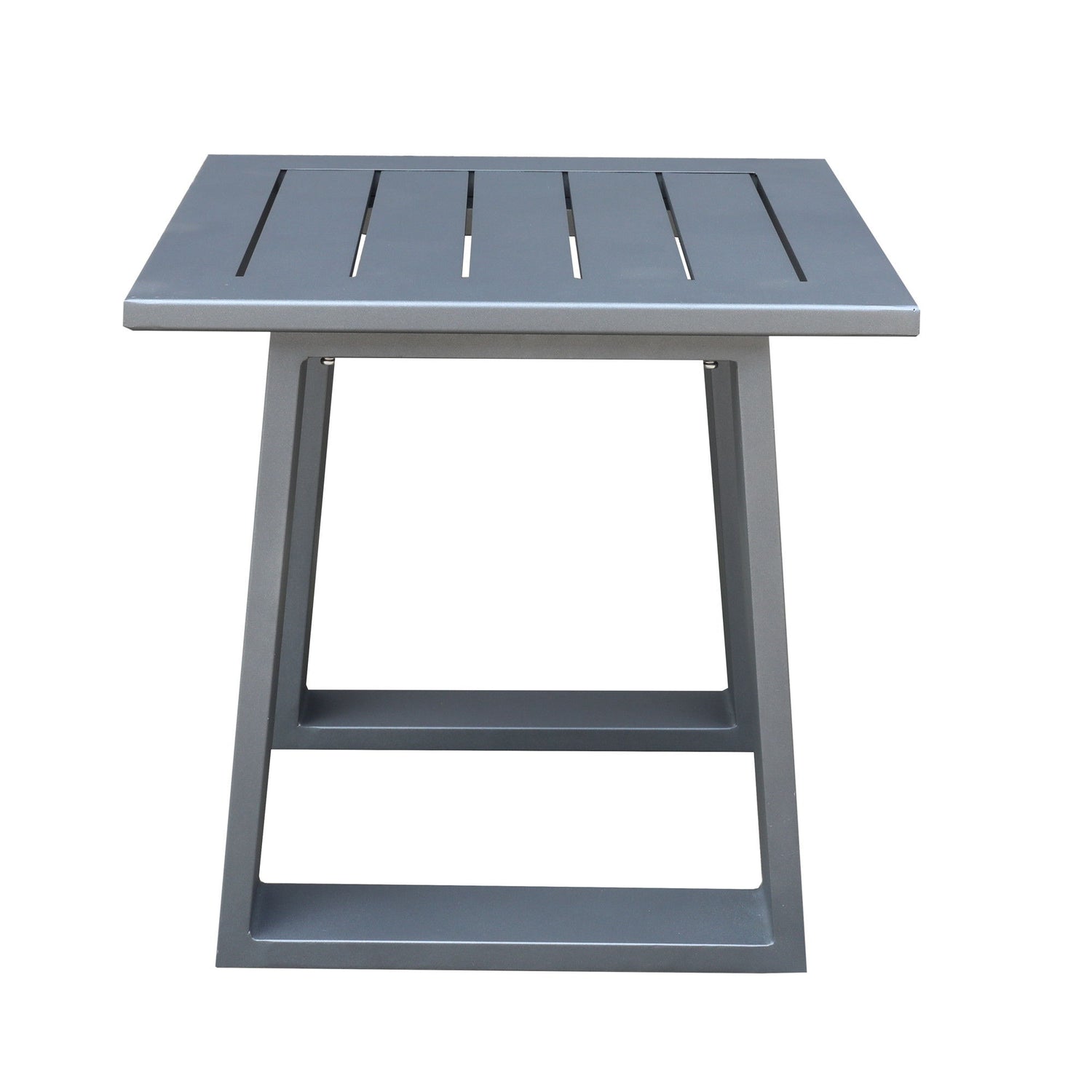 Traditional Style Outdoor Square End Table