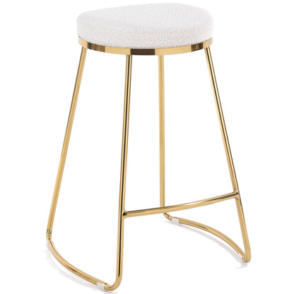 Jane - 26&quot; Mid-Century Modern Luxury Upholstered Stool