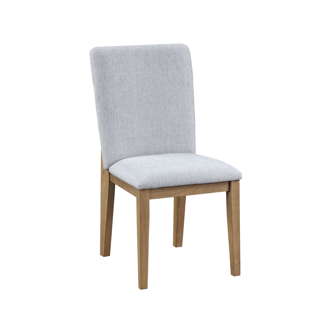 Delphine - Linen Fabric 19&quot; Dining Chair (Set of 2) - Gray