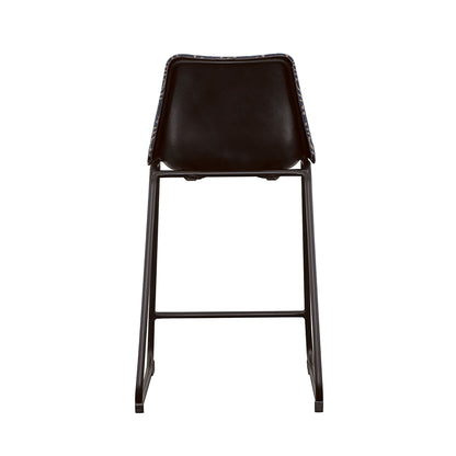 Claire - Canvas Upholstered Counter Chair (Set of 2) - Blue