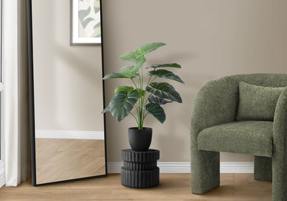 24&quot; Tall, Artificial Plant, Alocasia, Indoor, Faux, Fake, Table, Greenery, Potted, Real Touch, Decorative - Green / Black