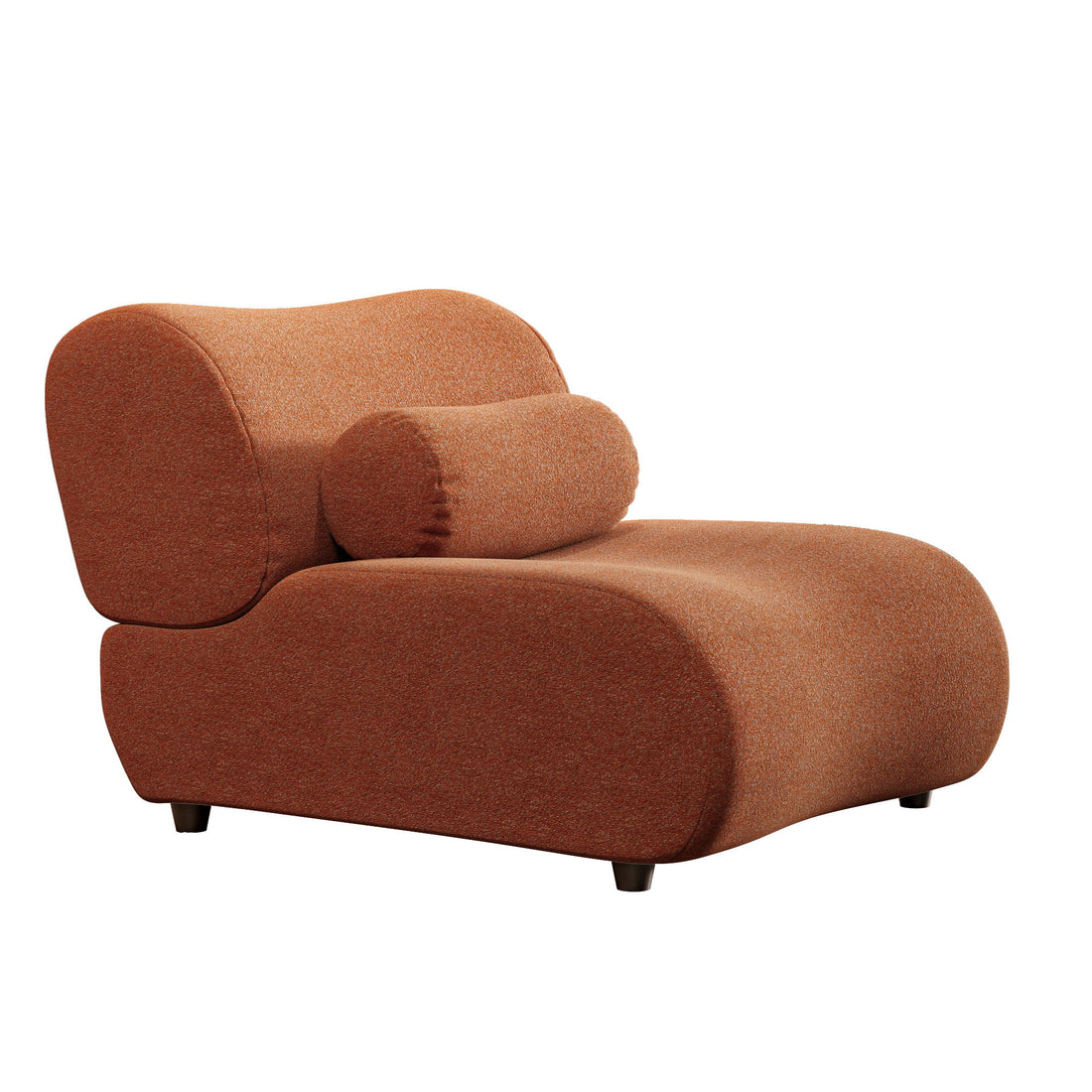 1 Piece Luxury Chenille Fabric Modular Sofa With Spring Cushions &amp; Hidden Legs