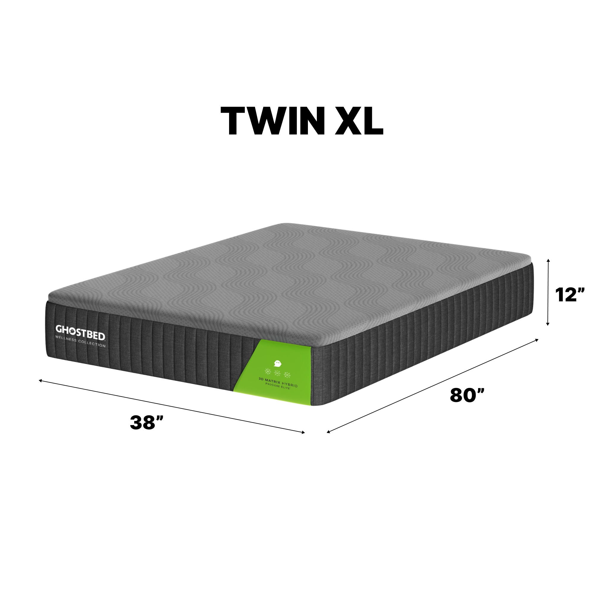 3D Matrix - 12&quot; Hybrid Mattress, Medium Plush Feel