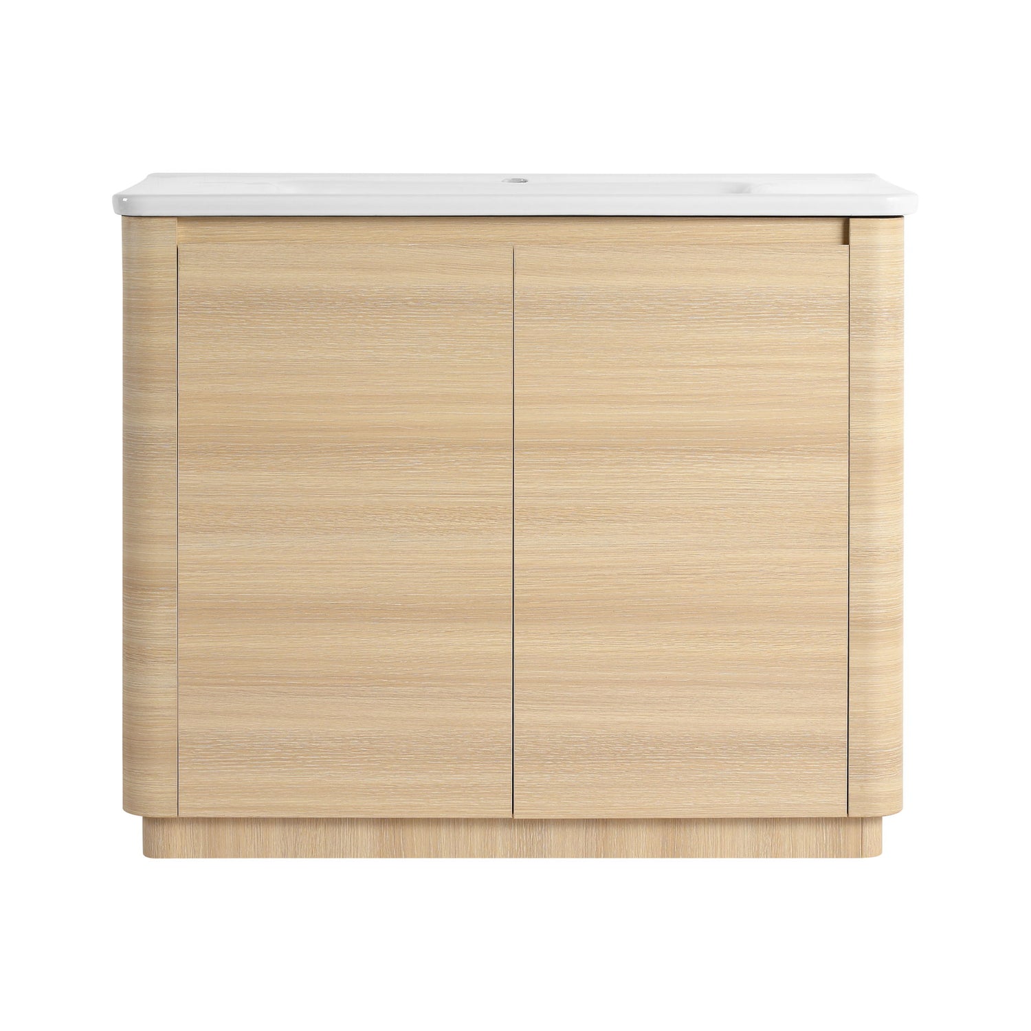 Freestanding Bathroom Vanity With Sink &amp; 2 Soft Close Doors