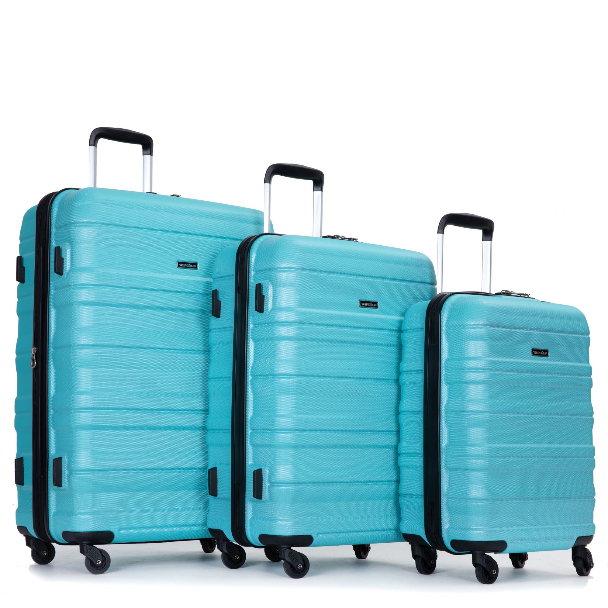 Expandable 3 Piece Luggage Sets Lightweight &amp; Durable Suitcase, Spinner Wheels, Tsa Lock