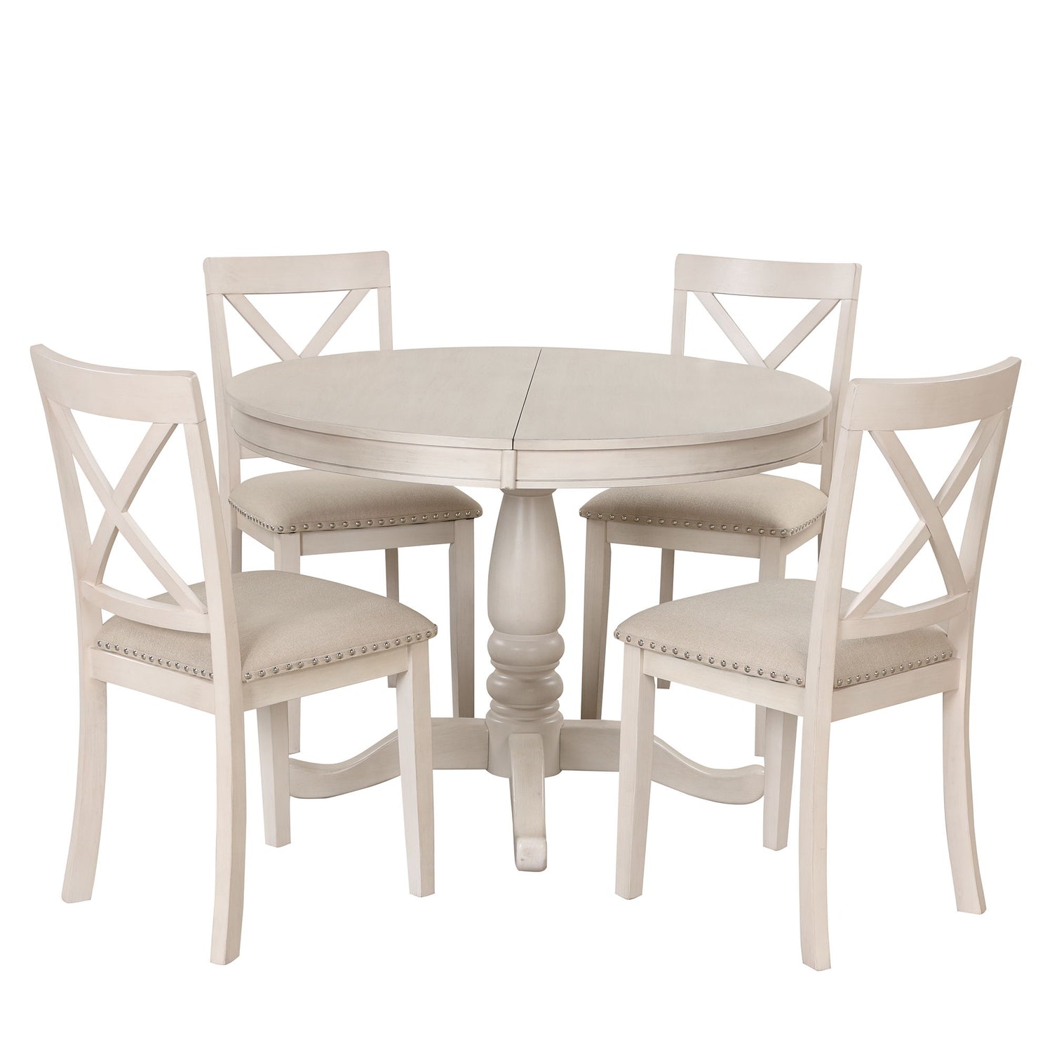 5 Piece Dining Room Set, Table And Chairs Set For 4 Persons