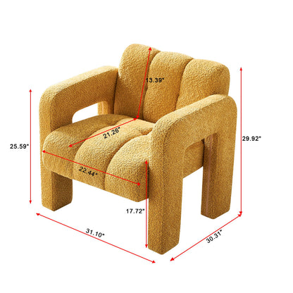 31.10&quot; Boucle Upholstered Accent Chair