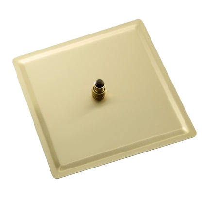 16&quot; Square Rainfall Shower Head Fixed Wall Mount With Full Body Coverage &amp; Self Cleaning Silicone Nozzles