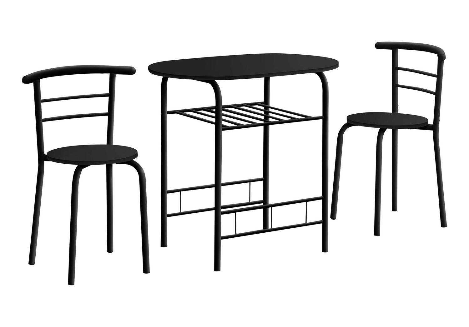3 Pieces Dining Table Set, Small, Contemporary &amp; Modern