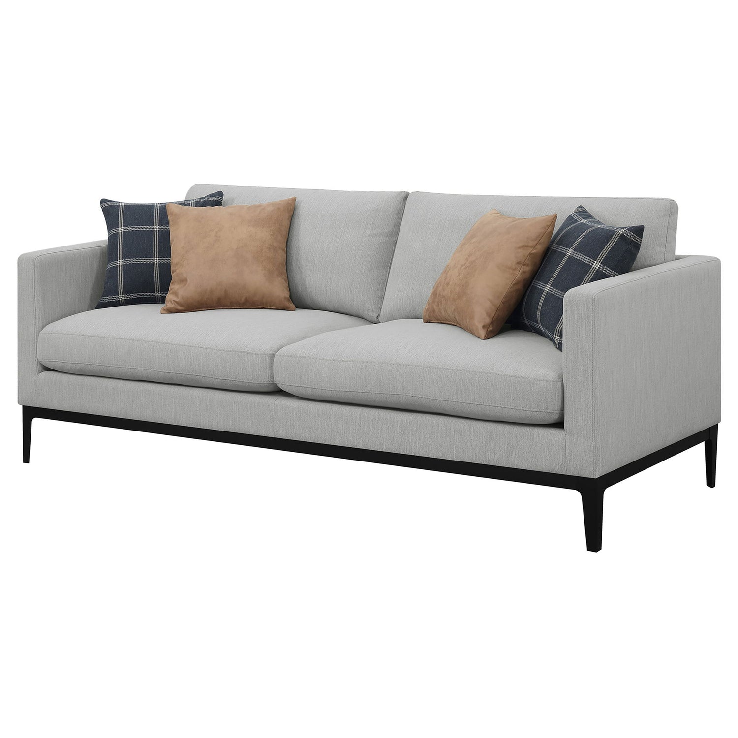 Montauk - Upholstered Sofa With Reversible Cushions - Light Gray