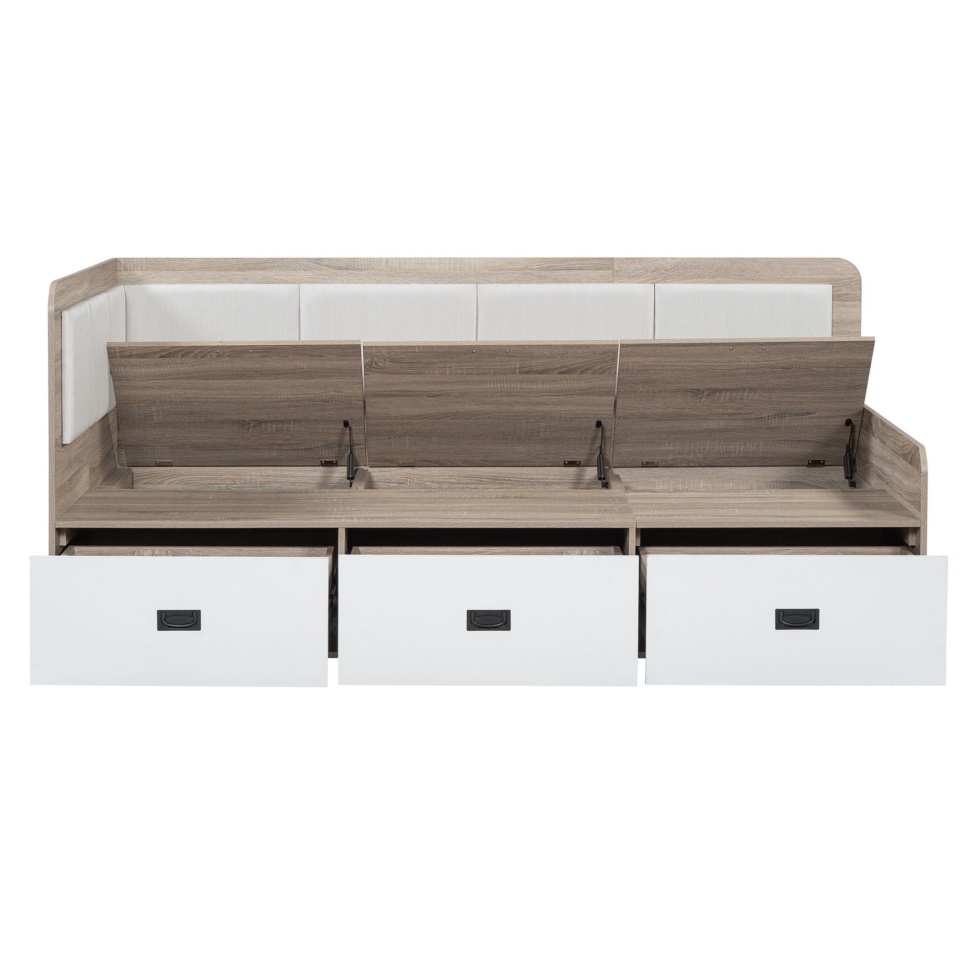 Daybed With 3 Drawers And 3 Storage Compartments