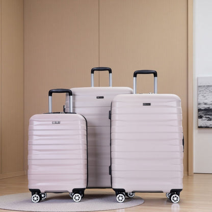 3 Piece Luggage Sets Lightweight &amp; Durable Expandable Suitcase With Two Hooks