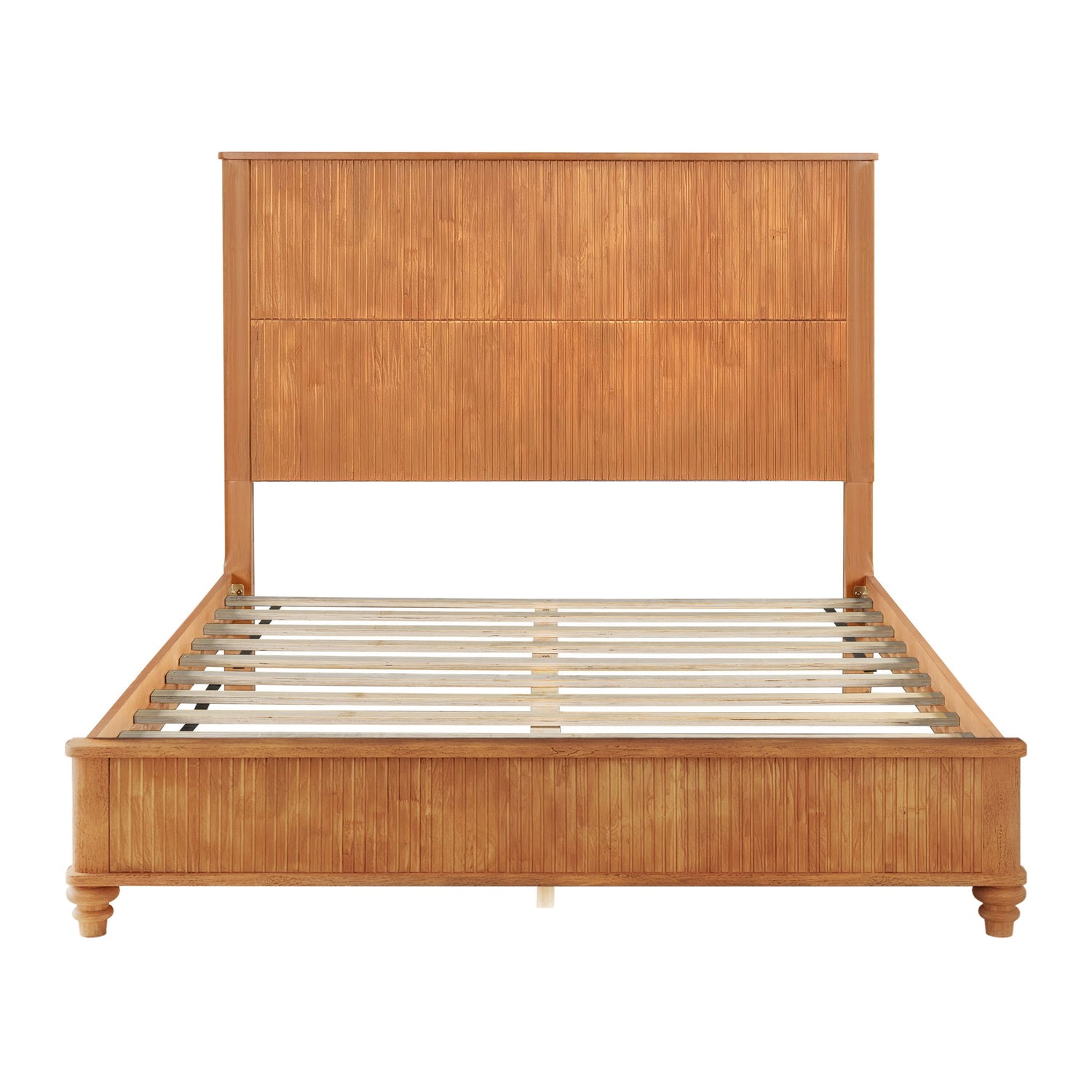 Platform Bed Frame &amp; Tall Headboard