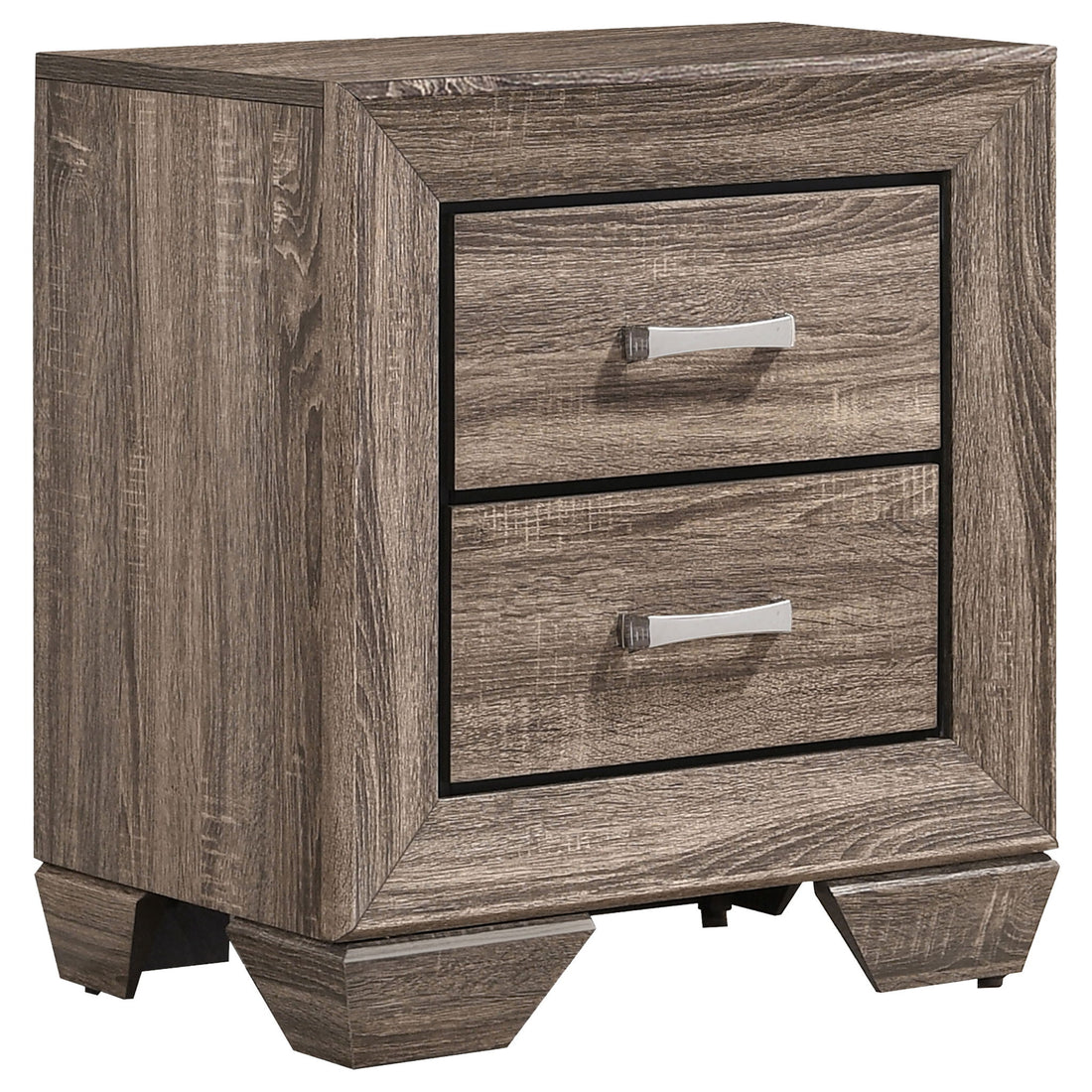 Tomasina - 2 Drawer Rectangular Nightstand - Taupe