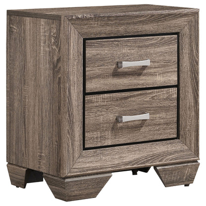 Tomasina - 2 Drawer Rectangular Nightstand - Taupe