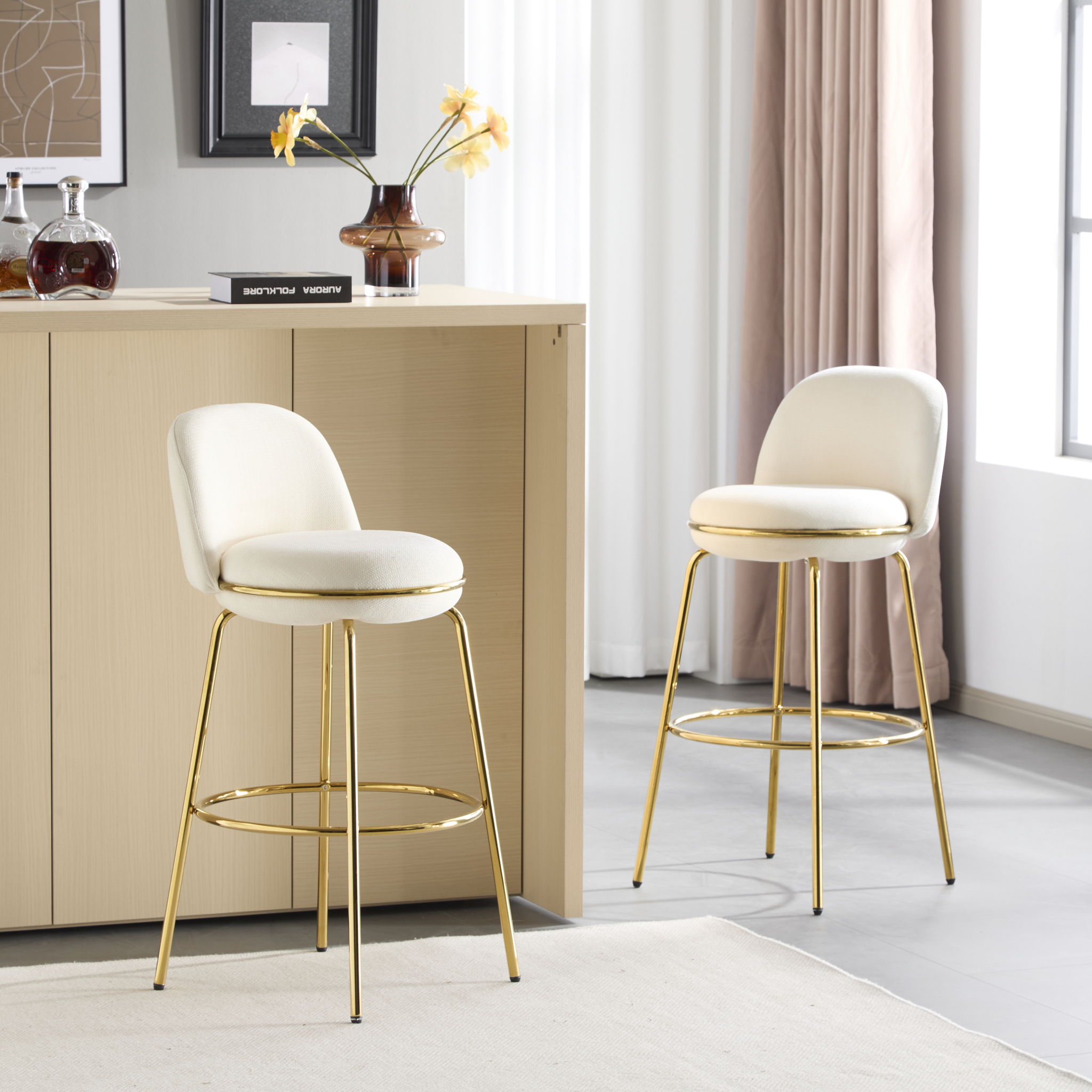 Rio Claro - Indoor Upholstered Barstool (Set of 2)