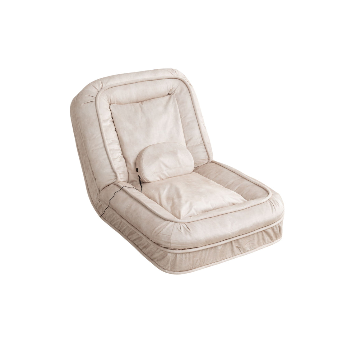 Upholstered Human Dog Bed And Pets, Bean Bag Floor Sofa With Massage Pillow, 5 Adjustable Positions &amp; 2 Soft Pillows