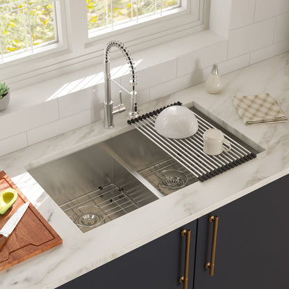 Modern Double Bowl Undermount Sink Design With 10&quot; Deep Basins