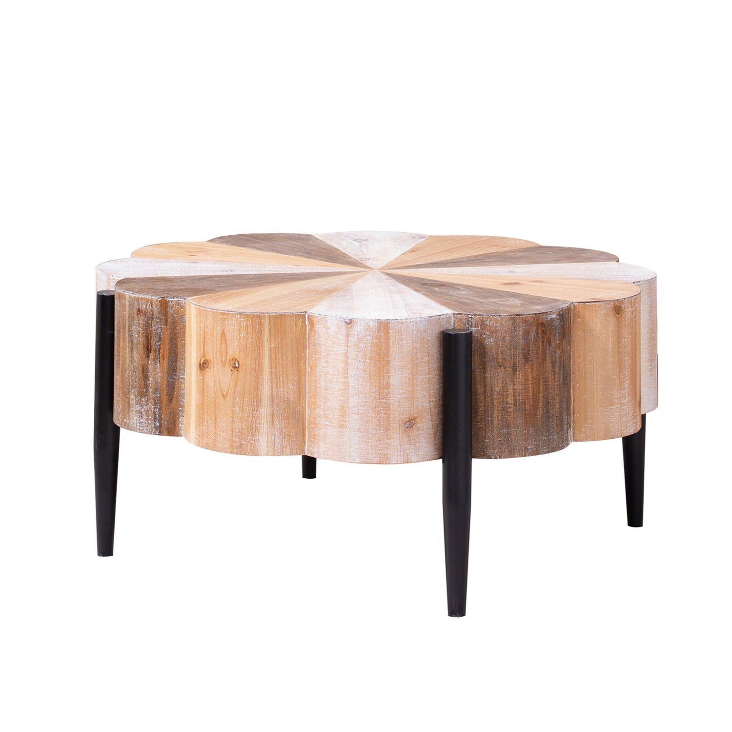 Flower Shaped Coffee Table For Living Room - Multicolor