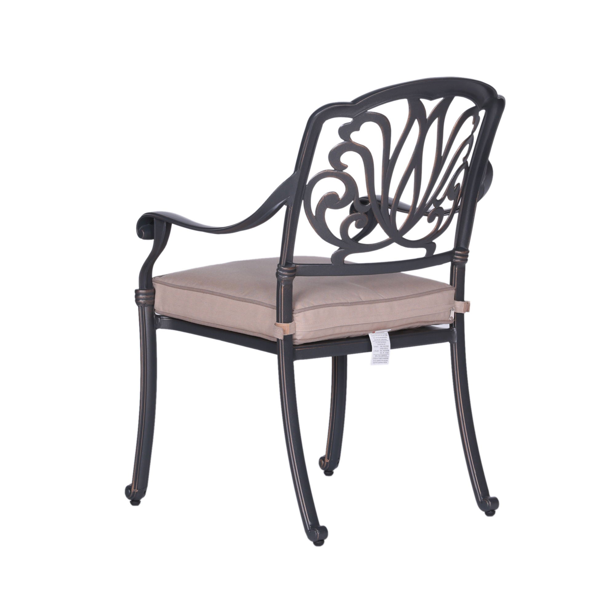 Square 8 Person 64&quot; Long Aluminum Dining Set With Cushions