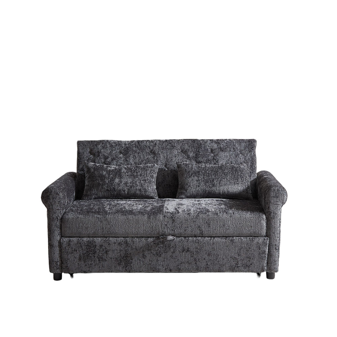Loveseat Sofa Bed, Pull - Out Couch Sleeper &amp; 2 Pillows