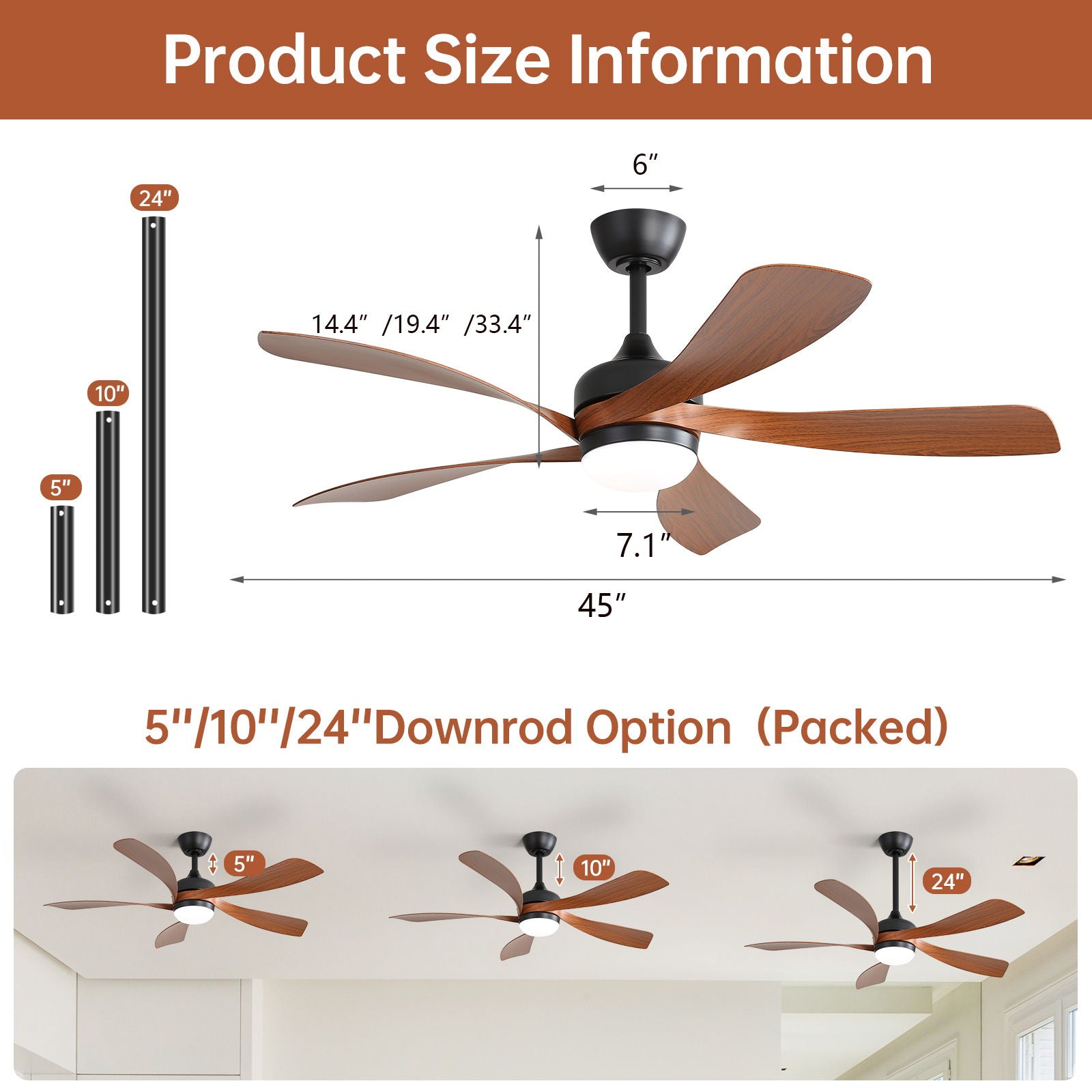 Ceiling Fan &amp; DC Motor And Integrated Light