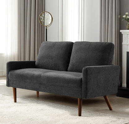Loveseat Sofa, European Style With Sleek Design, Modern &amp; Vintage Flair, Upholstered 2 Seater Couch
